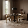 Meridian Furniture Aurum Cream Vegan Leather Dining Chair (Set of 2)