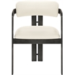 Meridian Furniture Aurum Cream Vegan Leather Dining Chair (Set of 2)