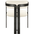 Meridian Furniture Aurum Cream Vegan Leather Dining Chair (Set of 2)