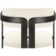 Meridian Furniture Aurum Cream Vegan Leather Dining Chair (Set of 2)