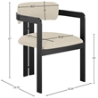 Meridian Furniture Aurum Beige Vegan Leather Dining Chair (Set of 2)