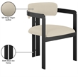 Meridian Furniture Aurum Beige Vegan Leather Dining Chair (Set of 2)