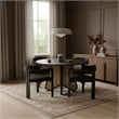 Meridian Furniture Aurum Black Vegan Leather Dining Chair (Set of 2)