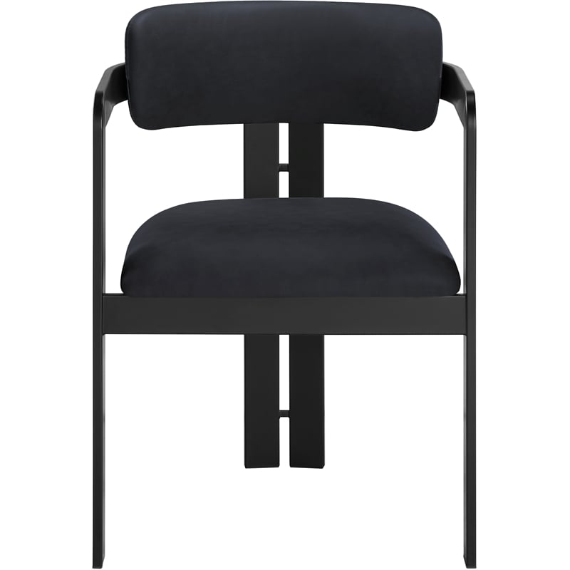 Meridian Furniture Aurum Black Vegan Leather Dining Chair (Set of 2)