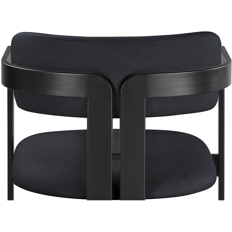 Meridian Furniture Aurum Black Vegan Leather Dining Chair (Set of 2)
