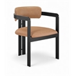 Meridian Furniture Aurum Cognac Vegan Leather Dining Chair (Set of 2)