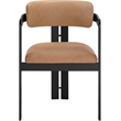 Meridian Furniture Aurum Cognac Vegan Leather Dining Chair (Set of 2)