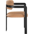 Meridian Furniture Aurum Cognac Vegan Leather Dining Chair (Set of 2)