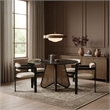 Meridian Furniture Aurum Cream Vegan Leather Dining Chair (Set of 2)