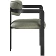Meridian Furniture Aurum Green Vegan Leather Dining Chair (Set of 2)
