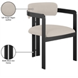 Meridian Furniture Aurum Taupe Vegan Leather Dining Chair (Set of 2)