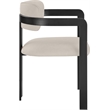Meridian Furniture Aurum Taupe Vegan Leather Dining Chair (Set of 2)