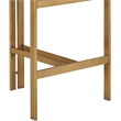 Meridian Furniture Aurum Cream Linen Textured Fabric Upholstered Counter Stool