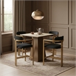 Meridian Furniture Aurum Black Vegan Leather Upholstered Counter Stool