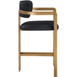 Meridian Furniture Aurum Black Vegan Leather Upholstered Counter Stool
