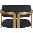 Meridian Furniture Aurum Black Vegan Leather Upholstered Counter Stool