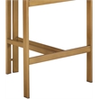 Meridian Furniture Aurum Cream Vegan Leather Upholstered Counter Stool