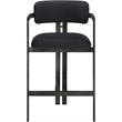 Meridian Furniture Aurum Black Vegan Leather Upholstered Counter Stool