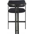 Meridian Furniture Aurum Black Vegan Leather Upholstered Counter Stool