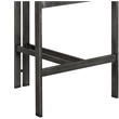 Meridian Furniture Aurum Black Vegan Leather Upholstered Counter Stool