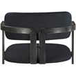 Meridian Furniture Aurum Black Vegan Leather Upholstered Counter Stool
