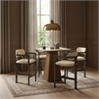 Meridian Furniture Aurum Cream Vegan Leather Upholstered Counter Stool