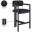 Meridian Furniture Aurum Black Vegan Leather Upholstered Counter Stool
