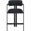 Meridian Furniture Aurum Black Vegan Leather Upholstered Counter Stool