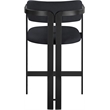 Meridian Furniture Aurum Black Vegan Leather Upholstered Counter Stool