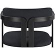 Meridian Furniture Aurum Black Vegan Leather Upholstered Counter Stool