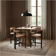 Meridian Furniture Aurum Cognac Vegan Leather Upholstered Counter Stool