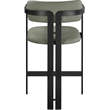 Meridian Furniture Aurum Green Vegan Leather Upholstered Counter Stool
