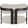 Meridian Furniture Aurum Taupe Vegan Leather Upholstered Counter Stool