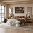 Meridian Furniture Warby Beige Vegan Leather Upholstered Full Bed