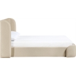 Meridian Furniture Warby Beige Vegan Leather Upholstered King Bed