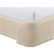 Meridian Furniture Warby Beige Vegan Leather Upholstered Queen Bed
