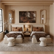 Meridian Furniture Warby Beige Vegan Leather Upholstered Twin Bed