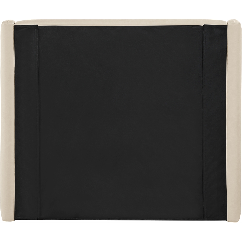 Meridian Furniture Warby Beige Vegan Leather Upholstered Twin Bed