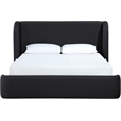 Meridian Furniture Warby Black Vegan Leather Upholstered King Bed