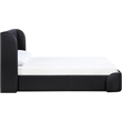 Meridian Furniture Warby Black Vegan Leather Upholstered King Bed