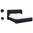 Meridian Furniture Warby Black Vegan Leather Upholstered Queen Bed