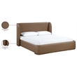 Meridian Furniture Warby Brown Vegan Leather Upholstered King Bed