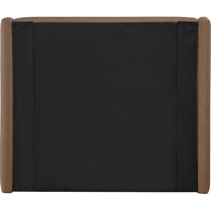 Meridian Furniture Warby Brown Vegan Leather Upholstered Twin Bed