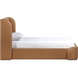 Meridian Furniture Warby Cognac Vegan Leather Upholstered Twin Bed