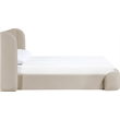 Meridian Furniture Warby Taupe Vegan Leather Upholstered Full Bed