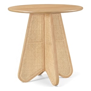 Meridian Furniture Butterfly 36&quot Natural Solid Wood / Cane Counter Height Table