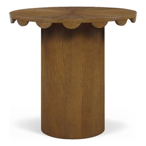 Meridian Furniture Dahlia 36&quot Brown Solid Wood And Cane Counter Height Table