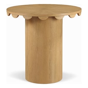 Meridian Furniture Dahlia 36&quot Natural Solid Wood And Cane Counter Height Table