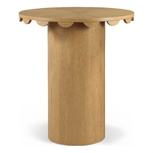 Meridian Furniture Dahlia 36&quot Natural Solid Wood And Cane Bar Height Table