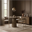 Meridian Furniture Lupita Taupe Vegan Leather Upholstered Bar Stool (Set of 2)